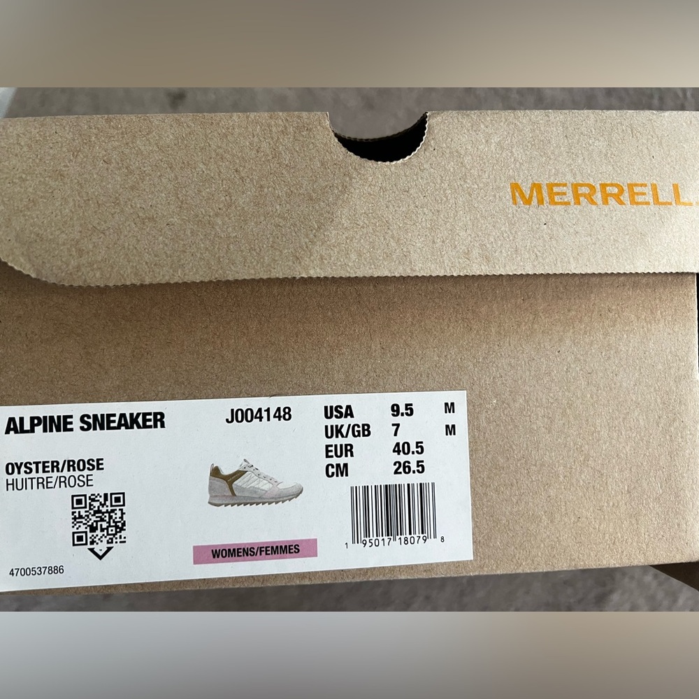 NWT Merrell Women’s Alpine Sneakers Rose Pink White Size 9.5M - Picture 2 of 3